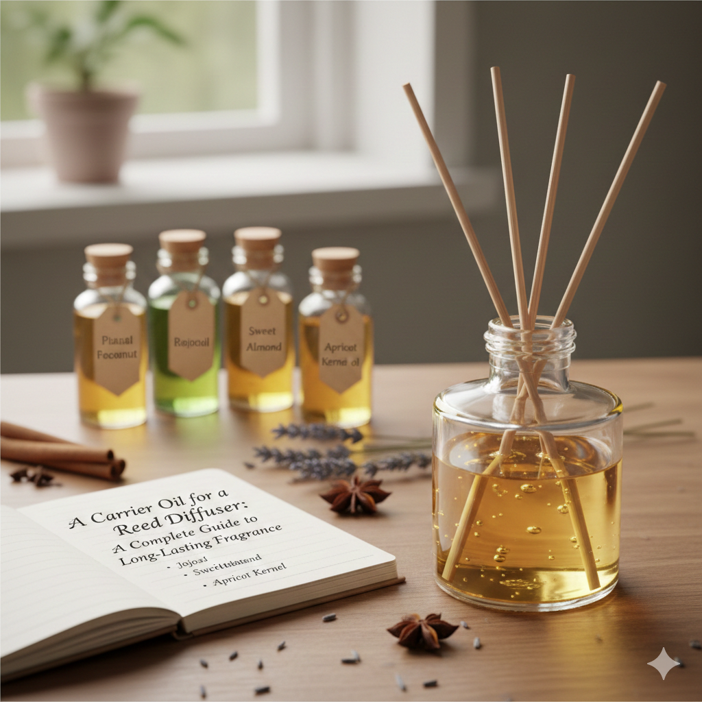 A carrier oil for a reed diffuser