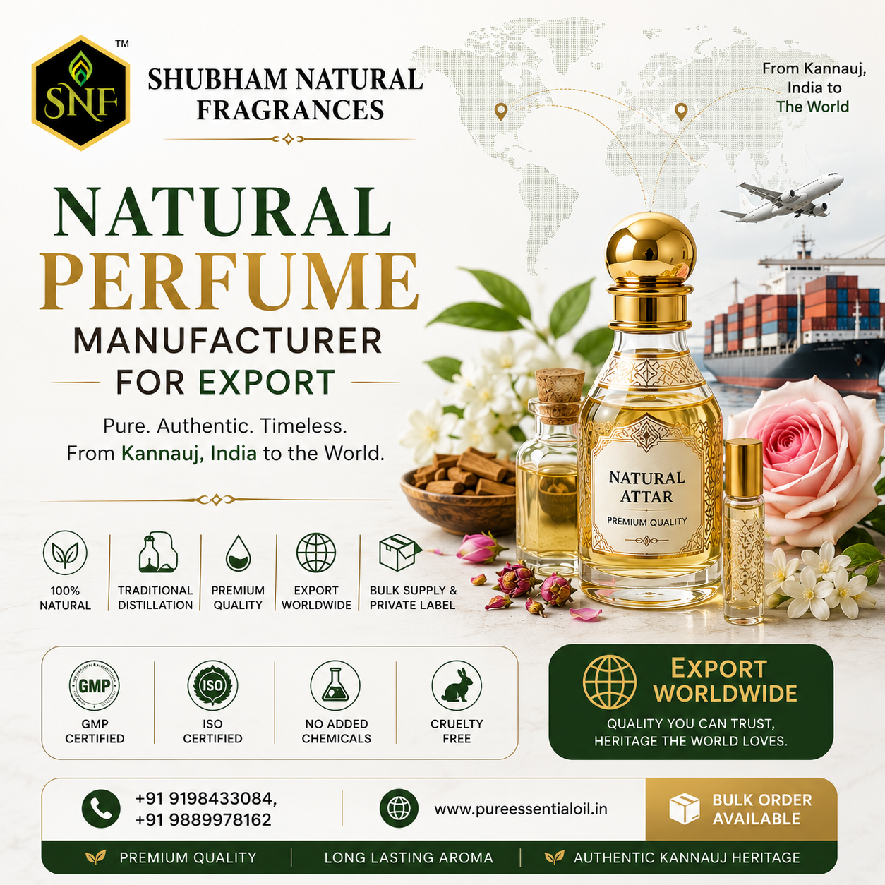 Natural Perfume Manufacturer for Export